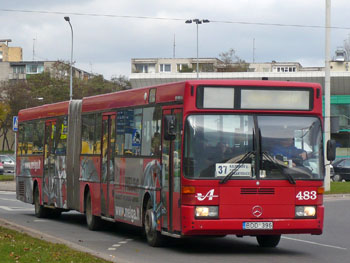 Maršruto Rokantiškės – Kalvarijų g. transporto priemonės nuotrauka