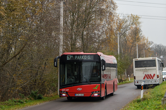 Maršruto Parko g. – Elektrodepas transporto priemonės nuotrauka