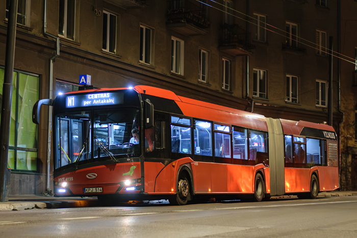 Maršruto Centras – Saulėtekis transporto priemonės nuotrauka