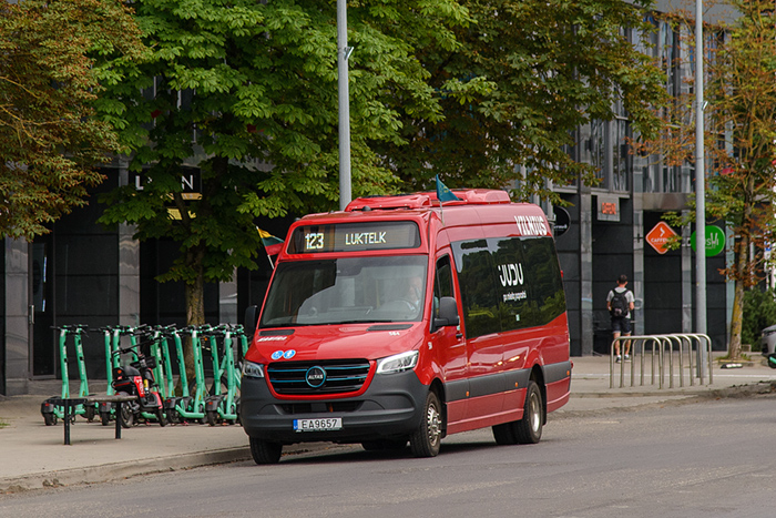 Maršruto Žemieji Paneriai (Vaduvos g.) – Centras transporto priemonės nuotrauka