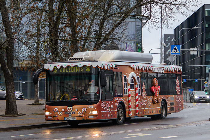 Maršruto Kalėdų autobusas transporto priemonės nuotrauka