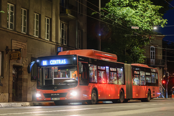 Maršruto Centras – Gabijos progimnazija transporto priemonės nuotrauka