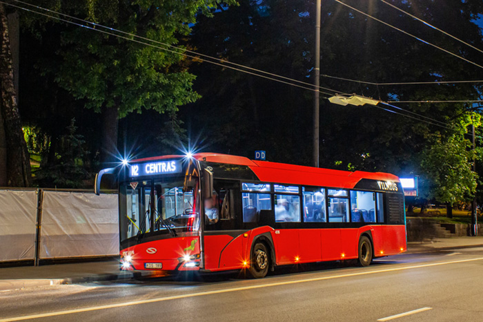 Maršruto Centras – Pilaitė transporto priemonės nuotrauka